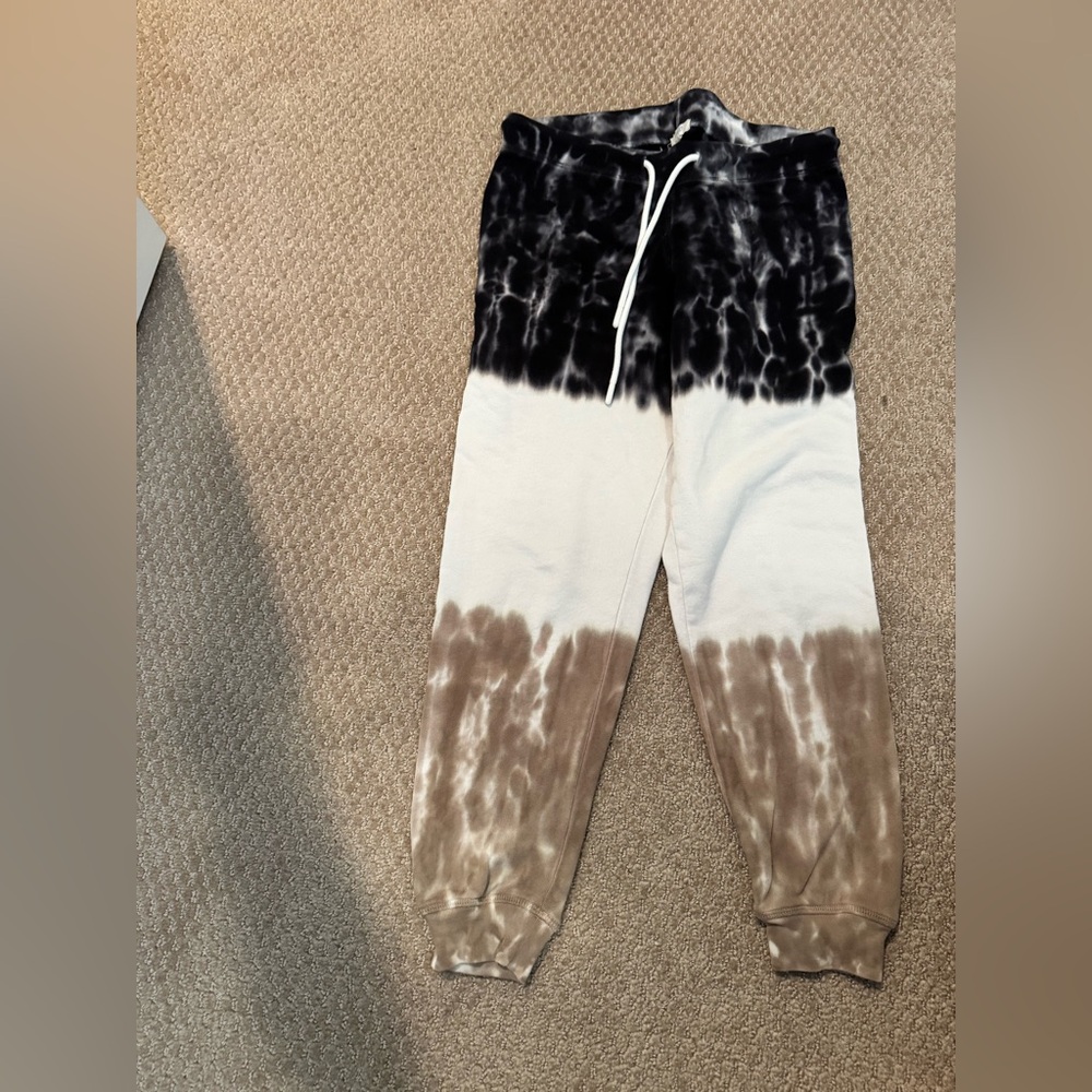 Kids Tie-Dye Joggers - Black and Brown